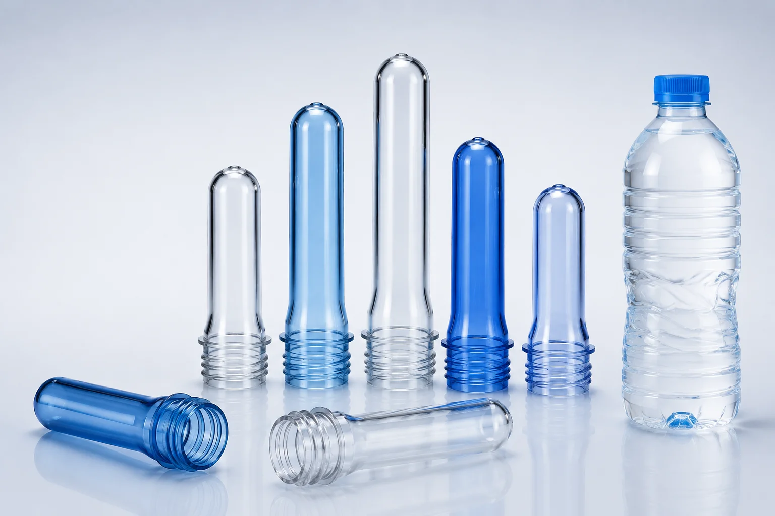 Water bottle PET preforms